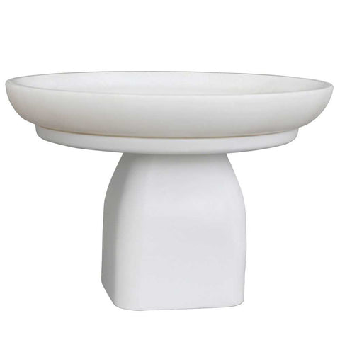 Edith Footed Bowl - Small White - Bowls, Vases, Vessels - Eleganté