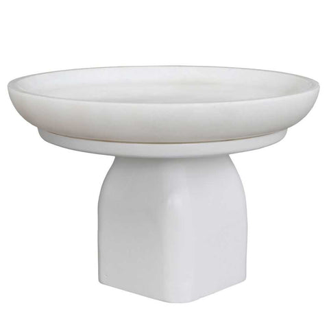Edith Footed Bowl - Small White - Bowls, Vases, Vessels - Eleganté