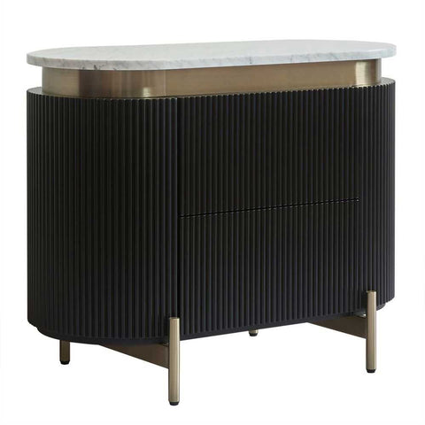 Demarco Bedside Table - Black - Bedside Tables - Eleganté