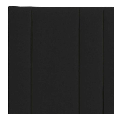 Bronx King Bedhead - Black Linen - King Size - Eleganté