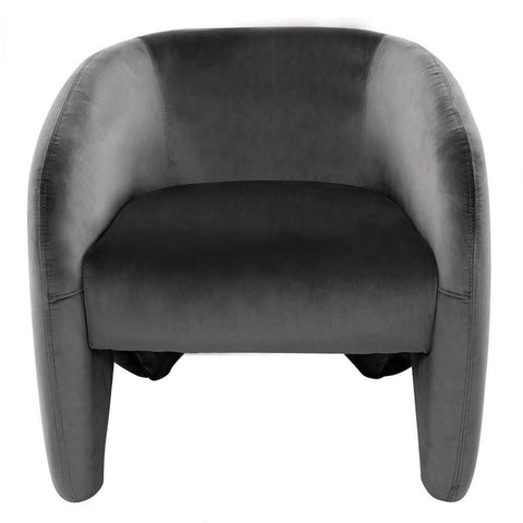 Maine Arm Chair - Charcoal Velvet - Occasional Chairs - Eleganté