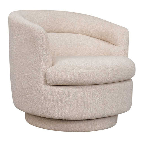 Holly Swivel Arm Chair - Natural - Occasional Chairs - Eleganté