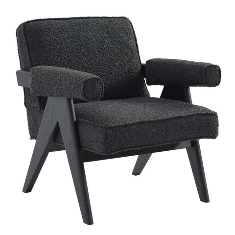 Ambrose Arm Chair - Black Onyx Boucle - Occasional Chairs - Eleganté