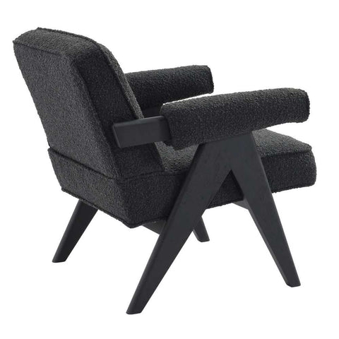 Ambrose Arm Chair - Black Onyx Boucle - Occasional Chairs - Eleganté