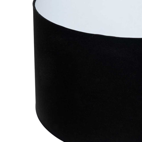 Larissa Drum Shade - Large Black - Larissa Drum Shade - Large Black - Eleganté