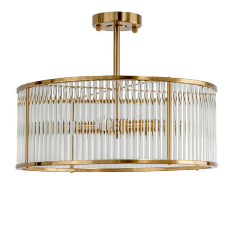 Farrah Flush Mount - Brass - Farrah Flush Mount - Brass - Eleganté