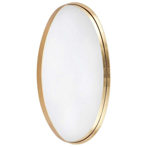 Lucille Oval Wall Mirror - Gold Leaf - Wall Mirrors - Eleganté