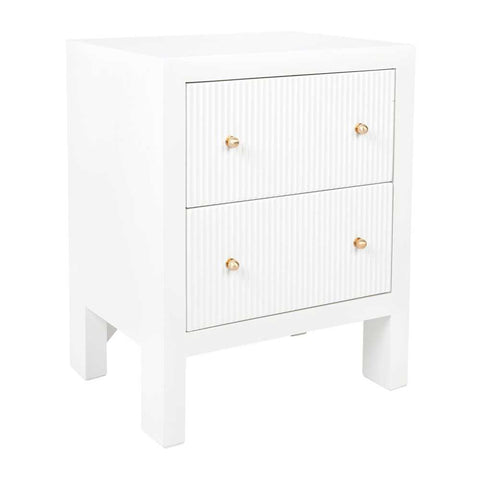 Ariana Bedside Table - Small White - Bedside Tables - Eleganté