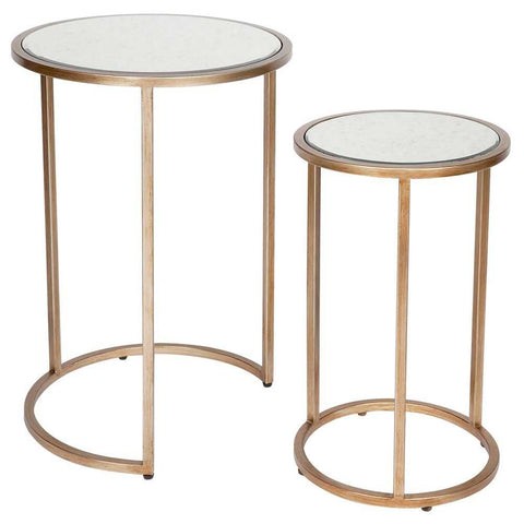 Serene Nesting Side Tables - Antique Gold - Side Tables - Eleganté