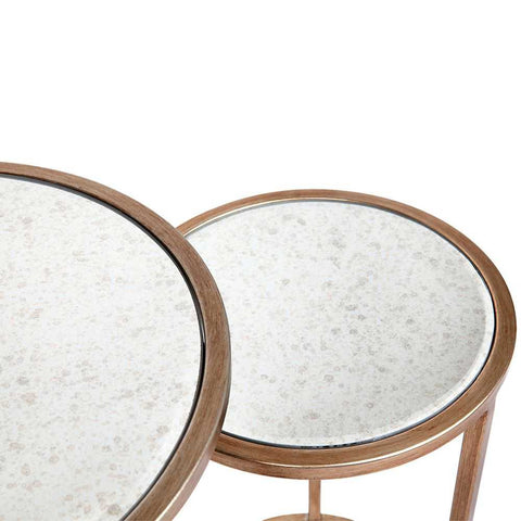 Serene Nesting Side Tables - Antique Gold - Side Tables - Eleganté