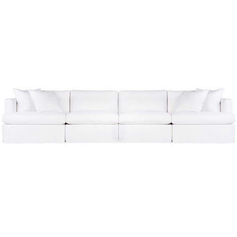 Birkshire Slip Cover Modular Sofa - White Linen Option 4 - Birkshire Slip Cover Modular Sofa - White Linen Option 4 - Eleganté