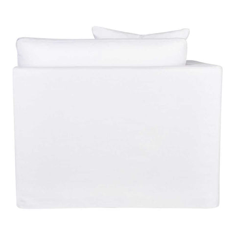 Birkshire Slip Cover Left Arm Facing Seat - White Linen - Birkshire Slip Cover Left Arm Facing Seat - White Linen - Eleganté