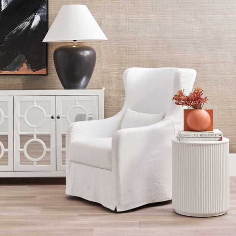 Nomad Side Table - White - Bedside Tables - Eleganté