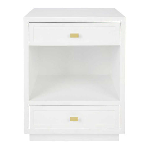 Logan Bedside Table - Small White - Bedside Tables - Eleganté