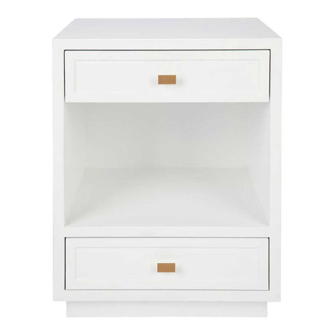 Logan Bedside Table - Small White Set of 2 - Bedside Tables - Eleganté
