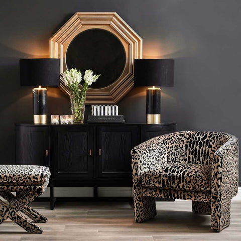 Kylie Arm Chair - Leopard Chenille *LIMITED EDITION* - Occasional Chairs - Eleganté