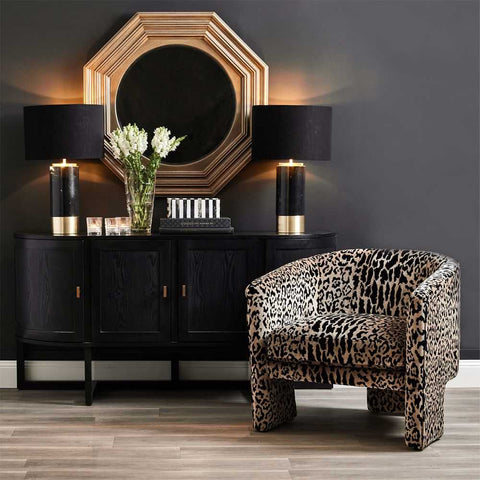 Kylie Arm Chair - Leopard Chenille *LIMITED EDITION* - Occasional Chairs - Eleganté