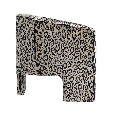 Kylie Arm Chair - Leopard Chenille *LIMITED EDITION* - Occasional Chairs - Eleganté