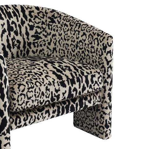 Kylie Arm Chair - Leopard Chenille *LIMITED EDITION* - Occasional Chairs - Eleganté
