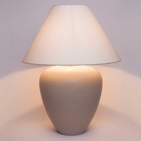 Picasso Table Lamp - Natural w White Shade - Picasso Table Lamp - Natural w White Shade - Eleganté