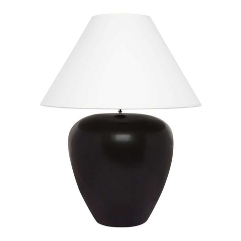 Picasso Table Lamp - Black w White Shade - Picasso Table Lamp - Black w White Shade - Eleganté