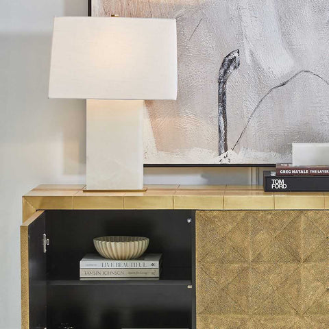 Dominique Alabaster Table Lamp - Dominique Alabaster Table Lamp - Eleganté