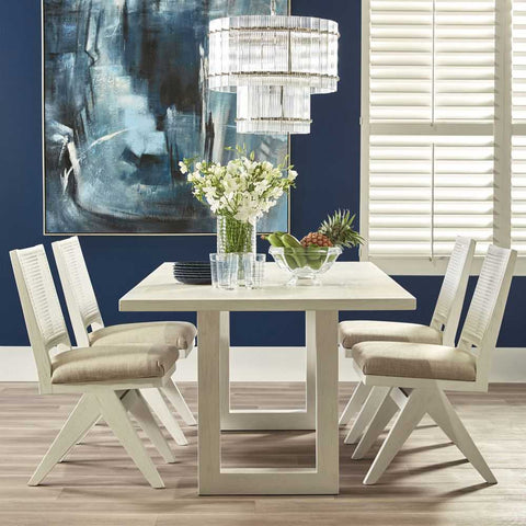 Leeton Oak Dining Table - 2m White - Dining Tables - Eleganté