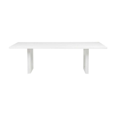 Leeton Oak Dining Table - 2m White - Dining Tables - Eleganté