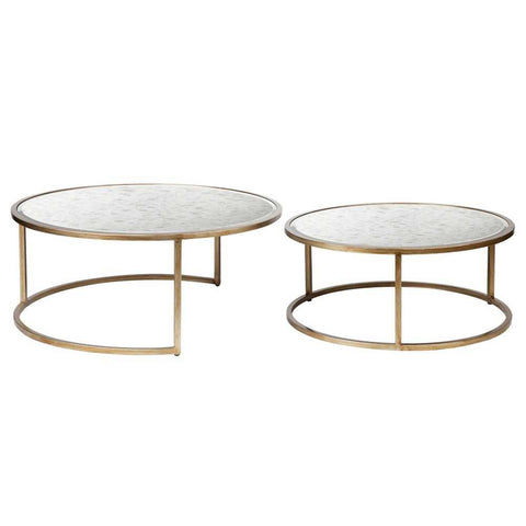 Serene Nesting Coffee Tables - Antique Gold - Coffee Tables - Eleganté