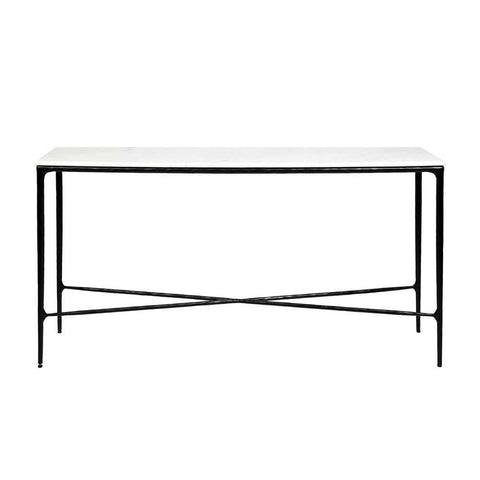 Heston Marble Console Table - Medium Black - Console Tables - Eleganté
