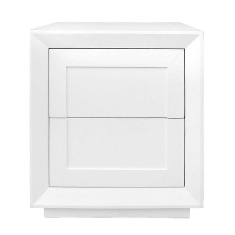 Balmain Tall Bedside Table - White - Bedside Tables - Eleganté