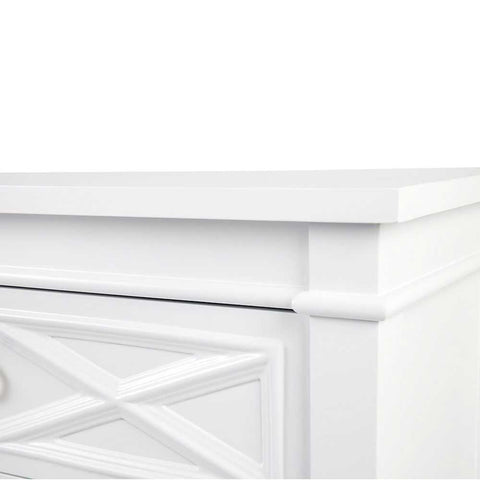 Plantation 6 Drawer Chest - White - Chests of Drawers - Eleganté