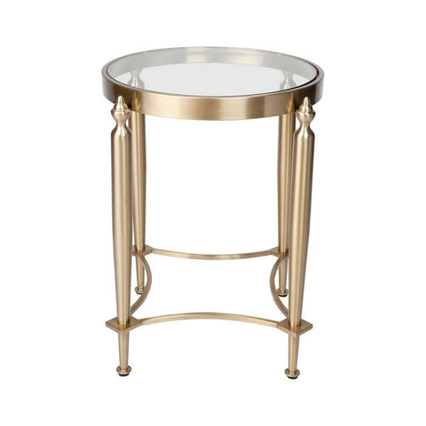 Jak Glass Side Table - Gold - Side Tables - Eleganté