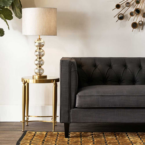 Jak Glass Side Table - Gold - Side Tables - Eleganté