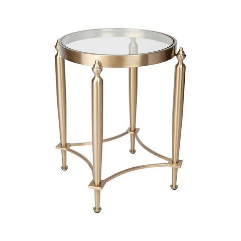 Jak Glass Side Table - Gold - Side Tables - Eleganté