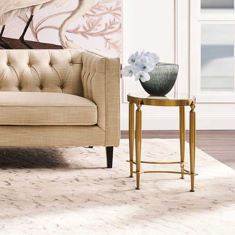 Jak Glass Side Table - Gold - Side Tables - Eleganté