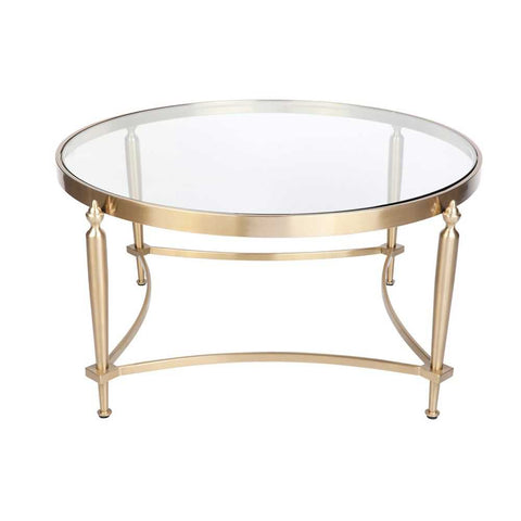 Jak Glass Coffee Table - Gold - Coffee Tables - Eleganté