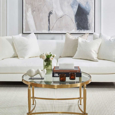 Jak Glass Coffee Table - Gold - Coffee Tables - Eleganté