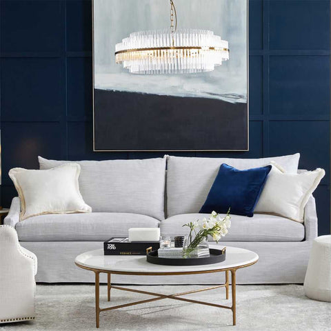 Heston Marble Round Coffee Table - Brass - Coffee Tables - Eleganté