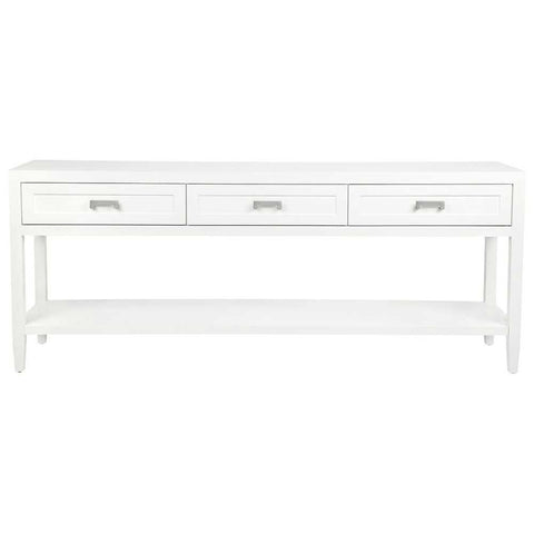 Soloman Console Table - Large White - Console Tables - Eleganté