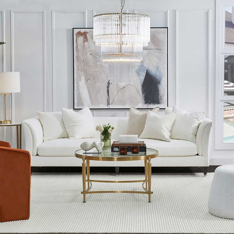Tailor 3 Seater Sofa - Ivory Linen - Tailor 3 Seater Sofa - Ivory Linen - Eleganté