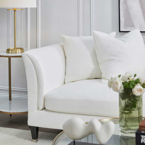 Tailor 3 Seater Sofa - Ivory Linen - Tailor 3 Seater Sofa - Ivory Linen - Eleganté