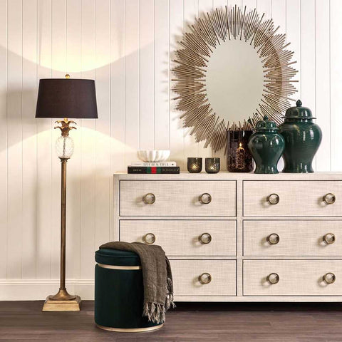Langley Floor Lamp - Antique Gold - Langley Floor Lamp - Antique Gold - Eleganté