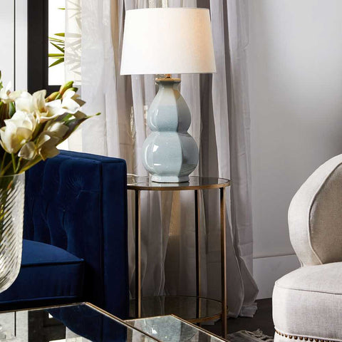 Cocktail Mirrored Side Table - Antique Gold - Side Tables - Eleganté