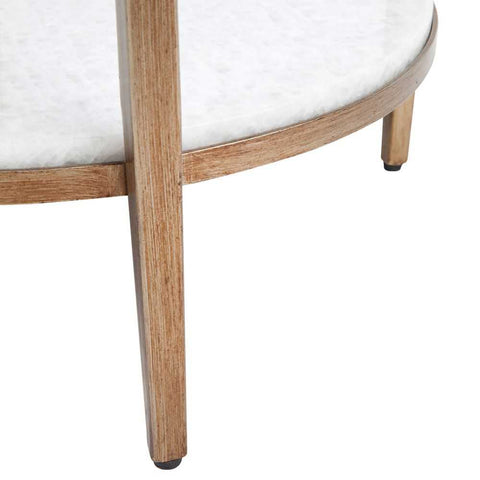 Chloe Stone Side Table - Antique Gold - Side Tables - Eleganté