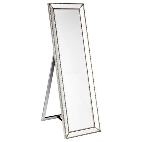 Zeta Cheval Mirror - Antique Silver - Floor Mirrors - Eleganté