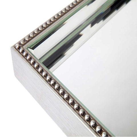 Zeta Mirror Tray - Medium Antique Silver - Trays - Eleganté