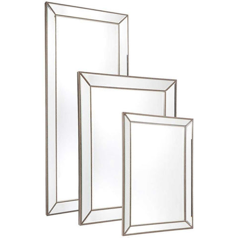 Zeta Floor Mirror - Antique Silver - Floor Mirrors - Eleganté