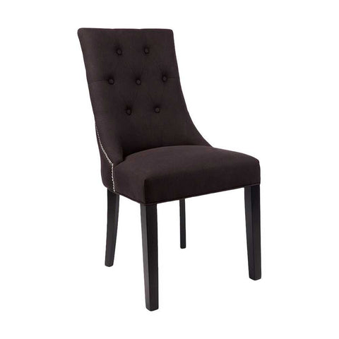 Classic Upholstery Swatch - Black Linen - Classic Upholstery Swatch - Black Linen - Eleganté