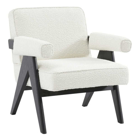 Pebble Upholstery Swatch - White Boucle - Pebble Upholstery Swatch - White Boucle - Eleganté